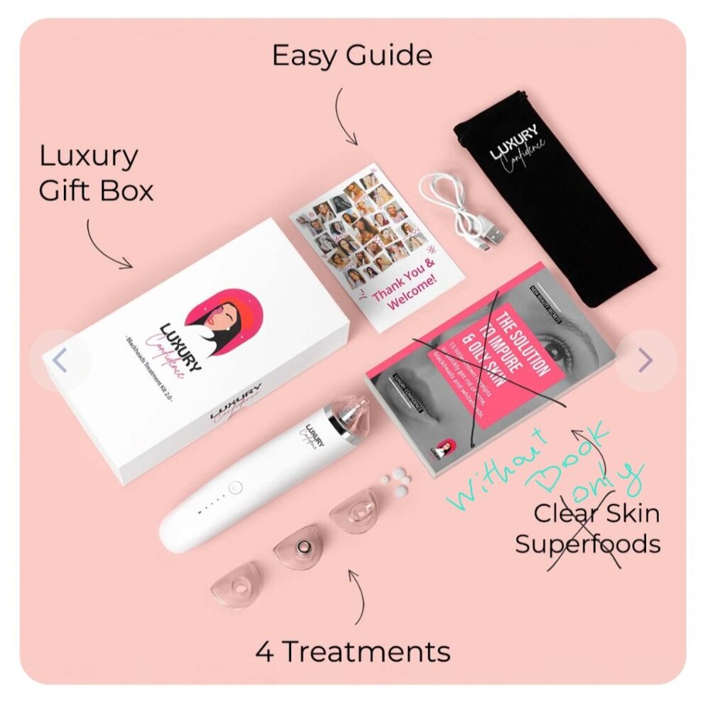 Blackheads Treatment Kit 2.0 by Luxury Confidence